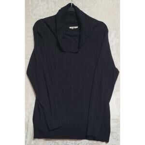 Vila Milano Knit Cowl Neck Sweater Black Women's Size XL